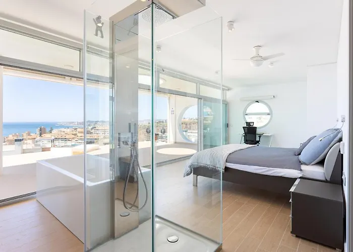 Ensuite Penthouse Panoramic Sea View With Jacuzzi *
